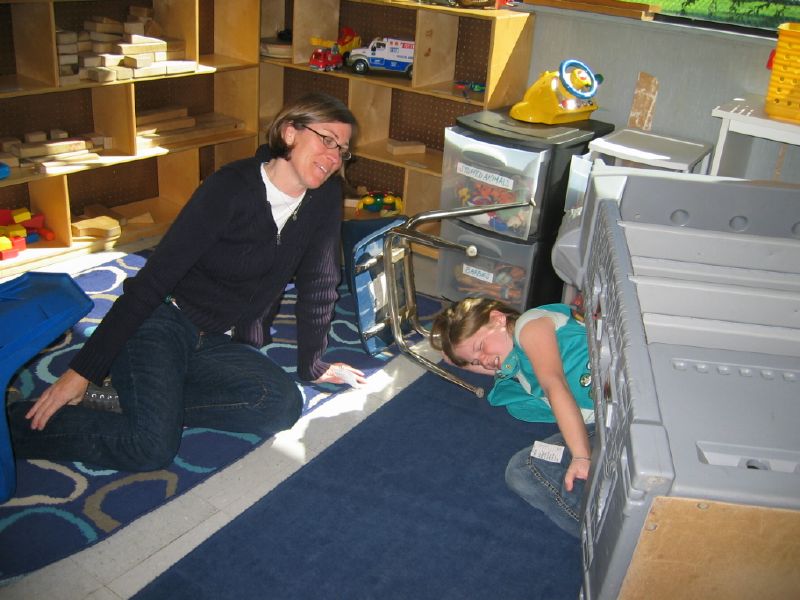 Page comforts<BR>trapped scout