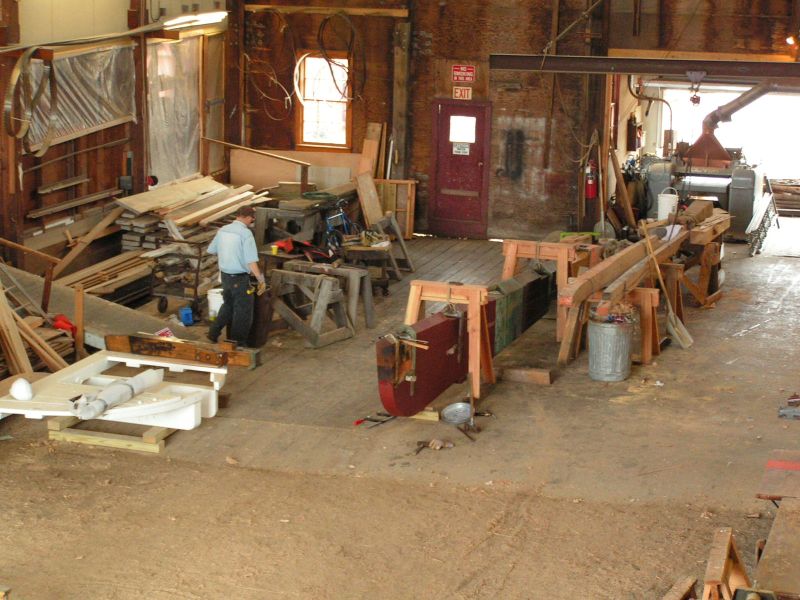 Rudder on shop floor