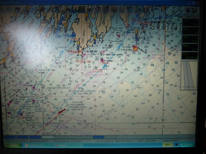 Approaching Bantam Rock