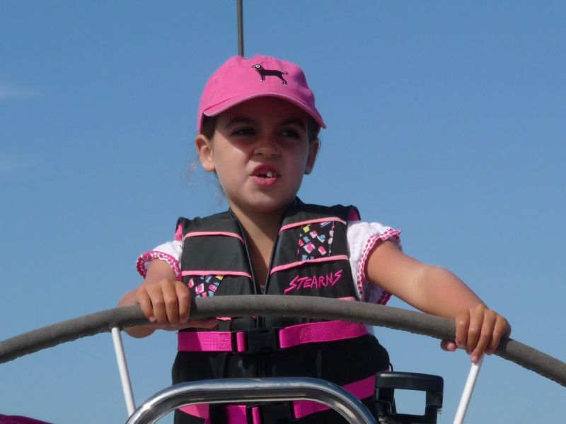 Ella concentrates!