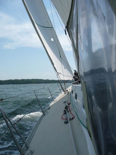 starboard tack ...
