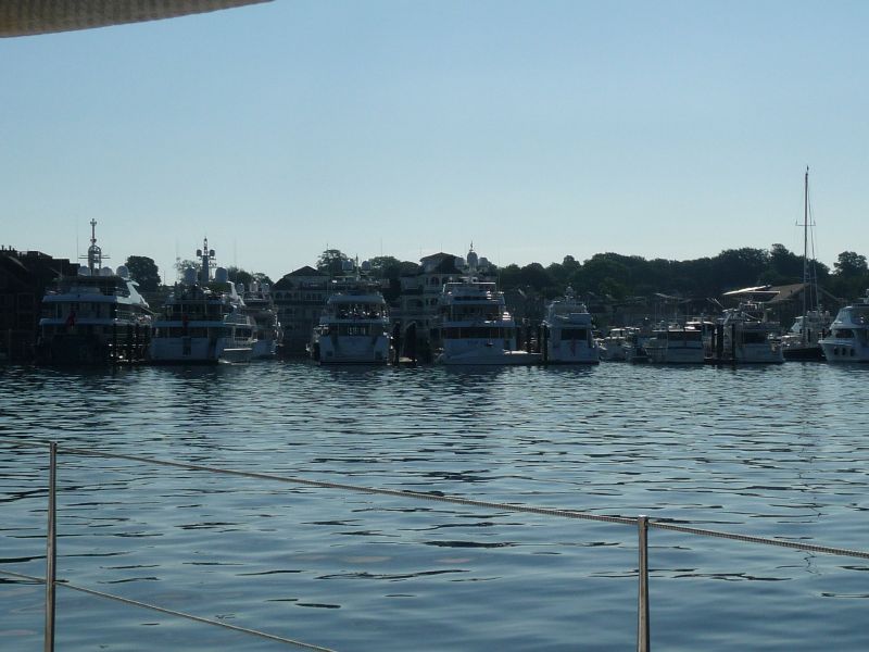 Lots of power yachts