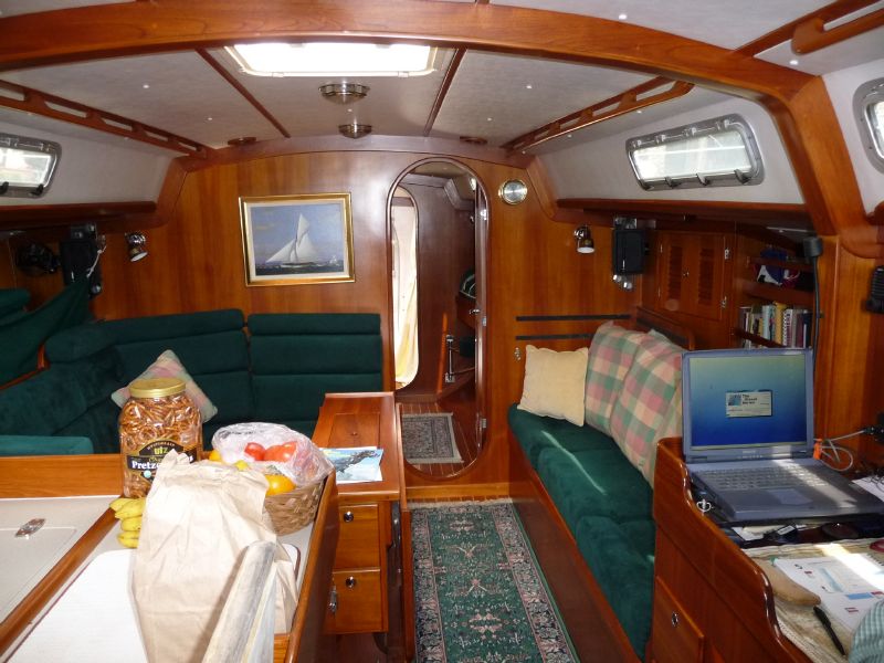 stowed looking forward