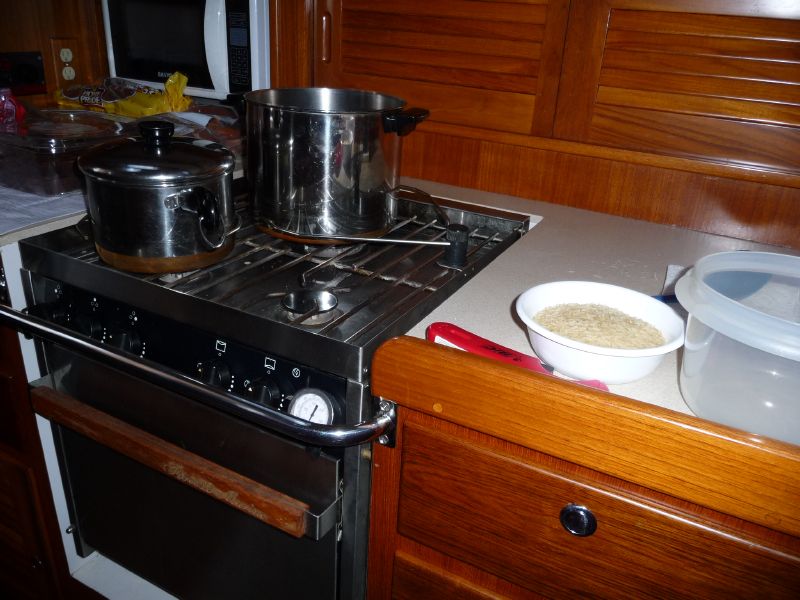 dinner is cooking ...