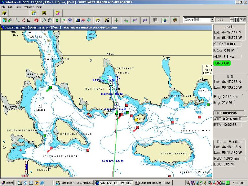 Approaching NE Harbor