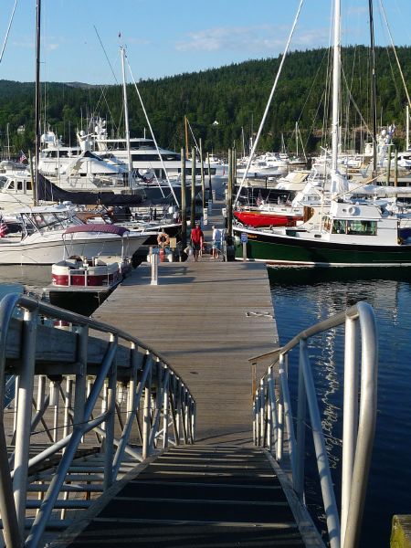 12' down at low tide ...