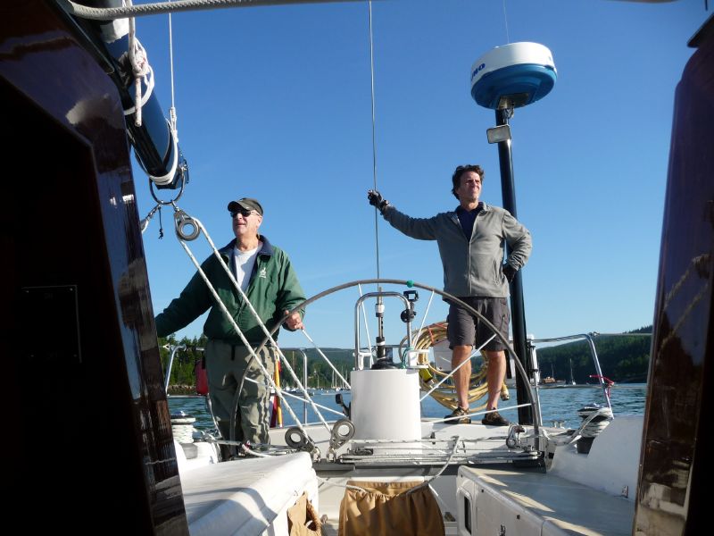 Departing NE Harbor ...