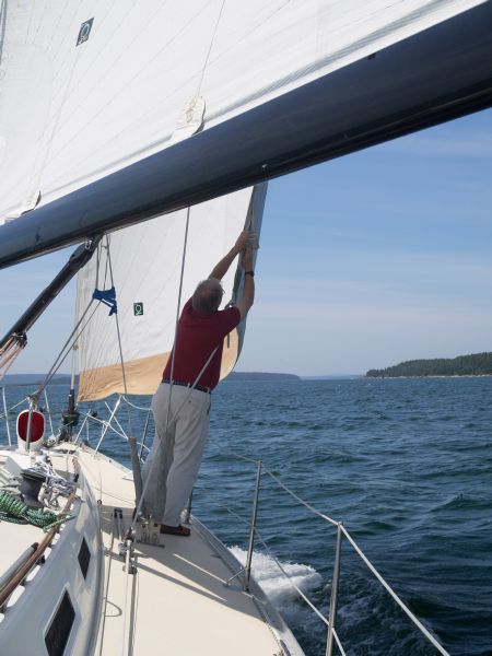 Adjusting leech line