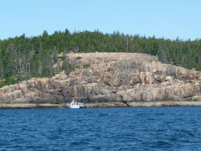 Very close to rocks ...