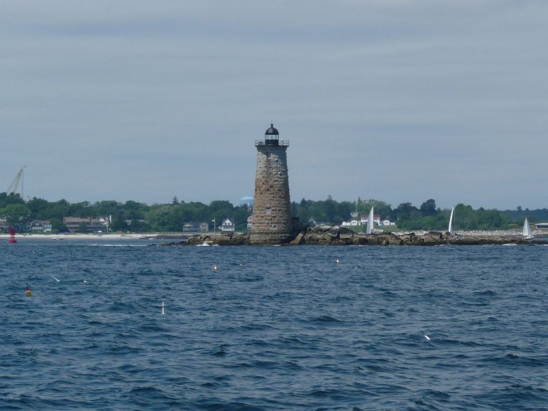 Whaleback light at<BR>Portsmouth Harbor