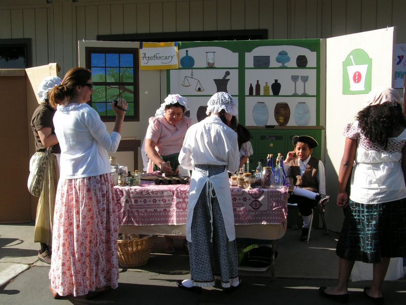 Apothecary set up ...