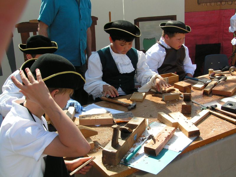 Cabinet makers work.