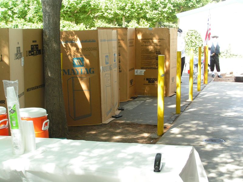 shops are proped up ...