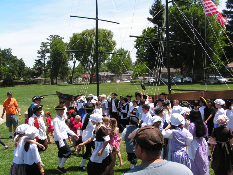 5th grade gathers ...