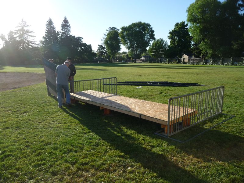 Ship deck assembled ...