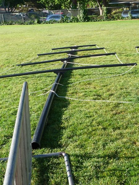 the masts.