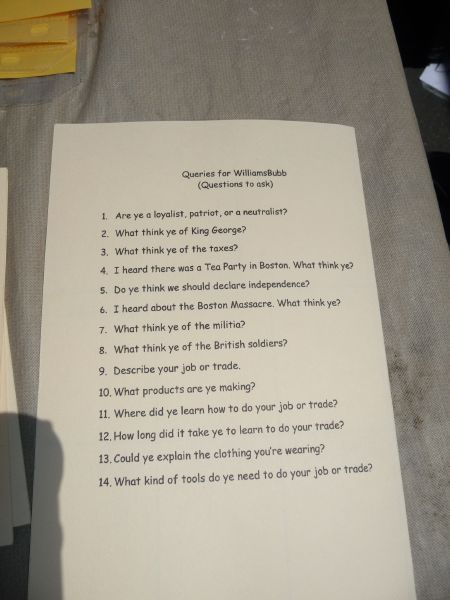 ask some questions ...