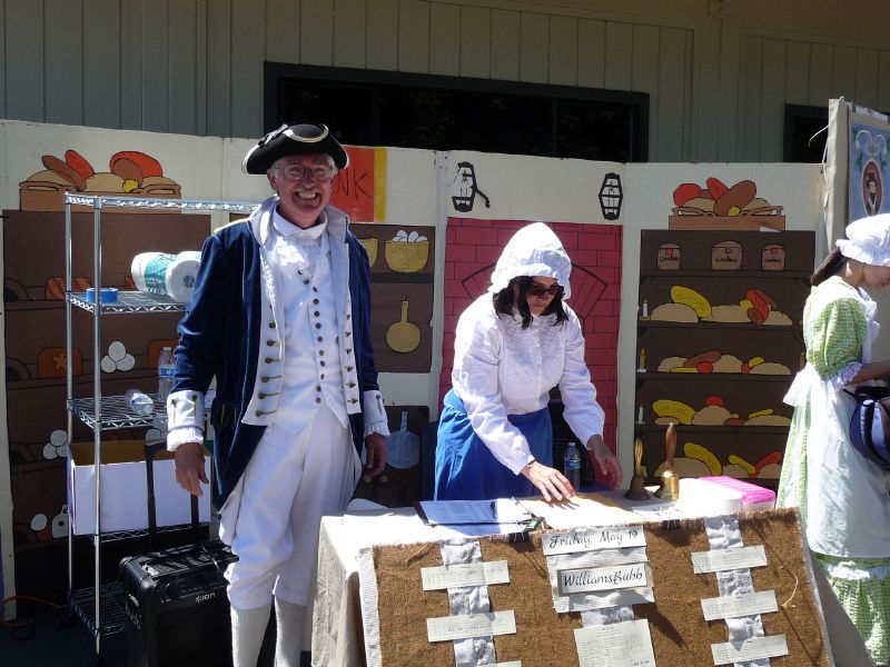 George Washington<BR>Poling at <BR>the bank.