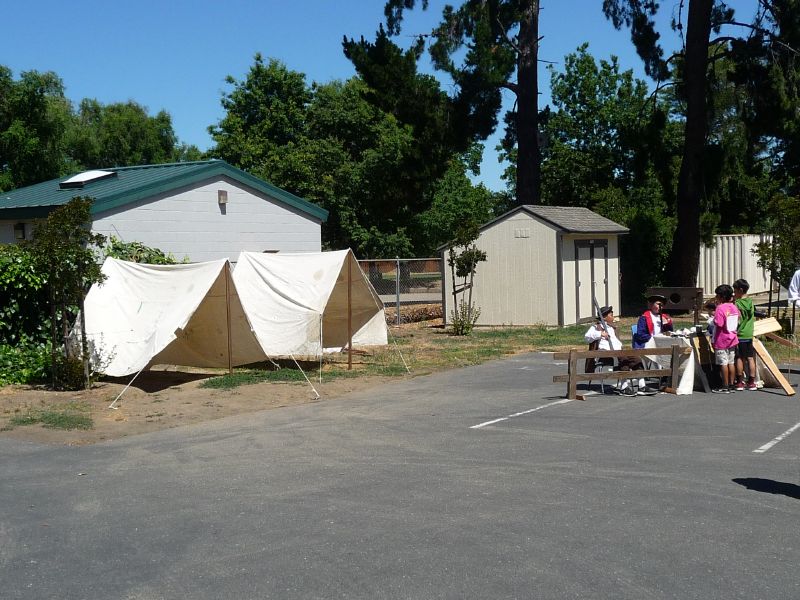 Military encampment ...