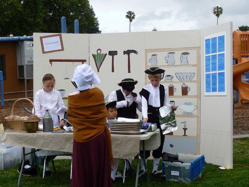 Silversmith is polished ...